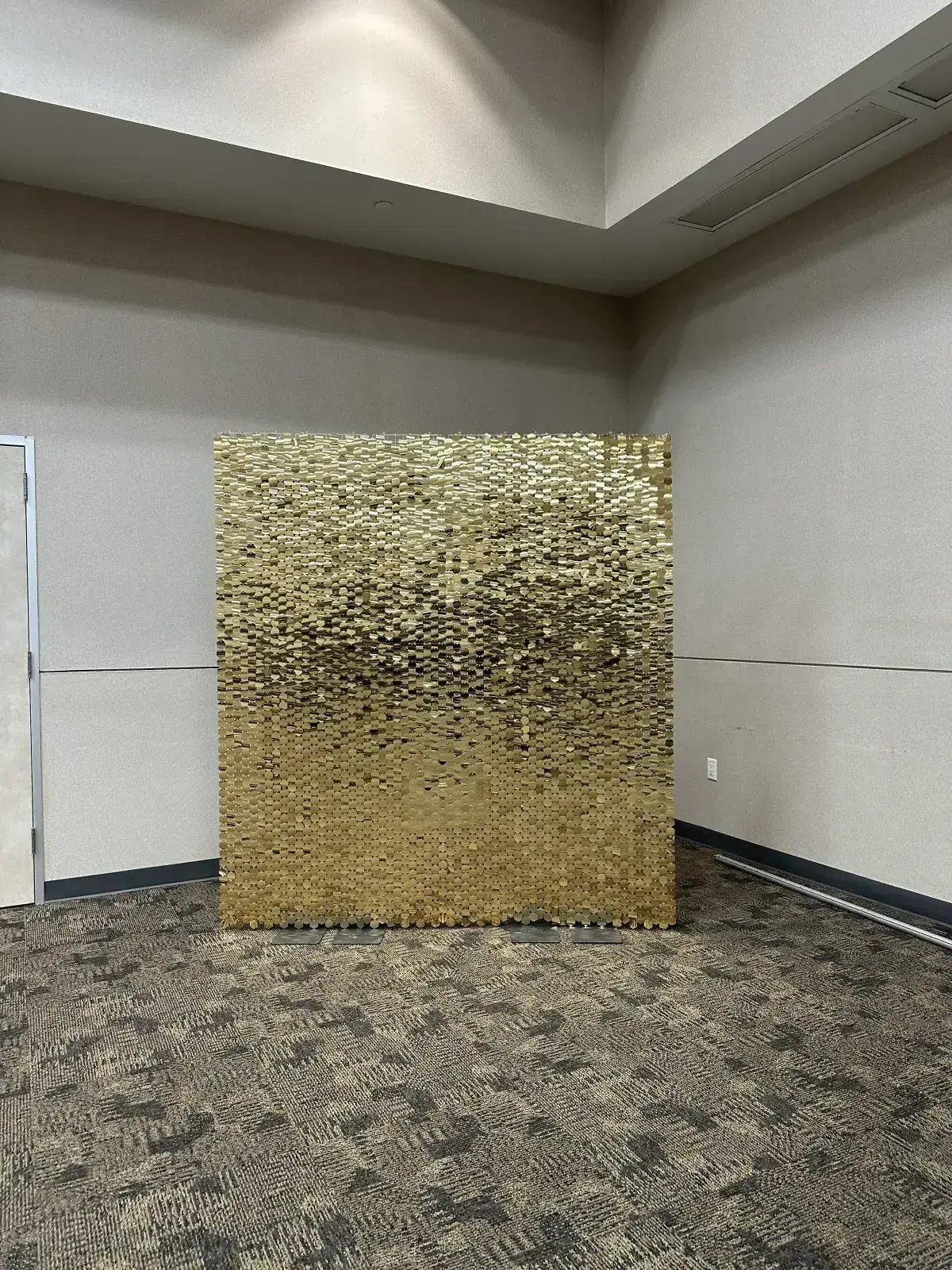 Gold Shimmer Wall